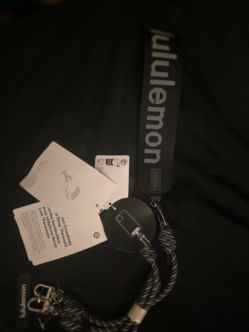 Never Lost Crossbody Phone Strap Paracord- Color Black